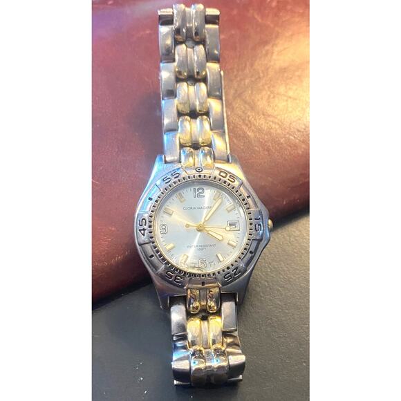 VTG women's Gloria Vanderbilt Watch, Two Tone , Adjustable Band - Picture 1 of 3